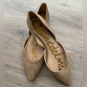 Tan Suede Sam Edelman Shoes / Size 8M / Excellent Condition / Pointy Toe Flats